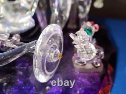 Disney Showcase Crystal World Ltd Ed Cinderella Carriage Coach W Jaq Gus MIB