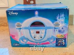 Disney Sing Along Cinderella CD Player / Karaoke Boom Box BLUE Brand New 2005