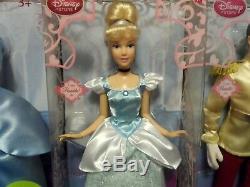 Disney Store 2010 Cinderella Prince Fairy Godmother Wardrobe & Friends Doll Set