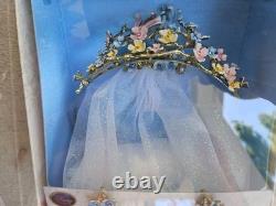 Disney Store 2015 Cinderella Deluxe Wedding Accessory Tiara Set Live Action READ