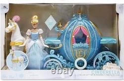 Disney Store Authentic Deluxe Cinderella Classic Doll Gift Set with Horse Princess