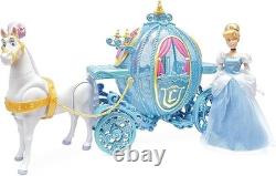 Disney Store Authentic Deluxe Cinderella Classic Doll Gift Set with Horse Princess