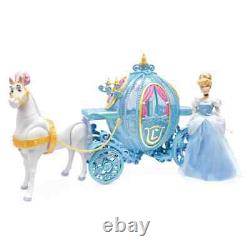 Disney Store Authentic Deluxe Cinderella Classic Doll Gift Set with Horse Princess