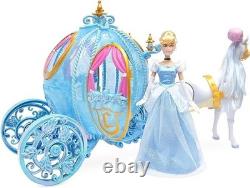 Disney Store Authentic Deluxe Cinderella Classic Doll Gift Set with Horse Princess