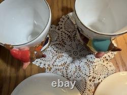 Disney Store CINDERELLA'S JAQ AND GUS TEACUPS & SAUCERS in ORIGINAL BOX-RARE