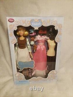 Disney Store Cinderella Classic Singing Doll with Accessories & Gus Gus. New RARE
