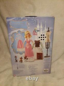 Disney Store Cinderella Classic Singing Doll with Accessories & Gus Gus. New RARE