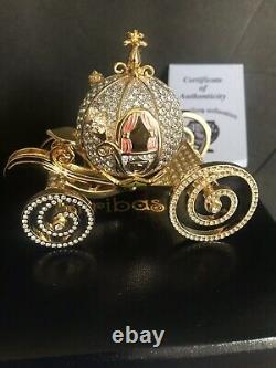 Disney Store Cinderella Coach Miniature Jeweled Figurine Arribas Brothers 065999