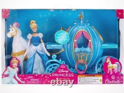 Disney Store Cinderella Doll House & Light Up Carriage Deluxe Gift Set New