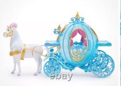 Disney Store Cinderella Doll House & Light Up Carriage Deluxe Gift Set New