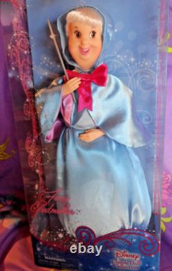 Disney Store Cinderella Fairy Godmother 12 Classic Doll Toy Figure New Box