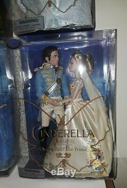 Disney Store Cinderella Film Collection Doll Lot Fairy Godmother Prince Tremaine