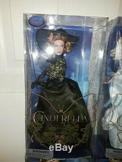 Disney Store Cinderella Film Collection Doll Lot Fairy Godmother Prince Tremaine