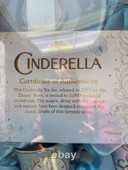 Disney Store Cinderella Limited Edition 3000 5pc Tea Set Nib
