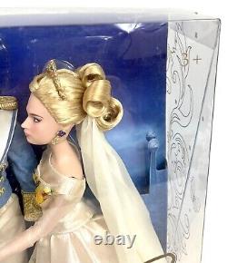 Disney Store Cinderella Live Action Movie Princess & Prince Dolls New