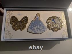Disney Store Cinderella Live Action Pin Set of 3 Limited Edition 1 of 400 BNIB