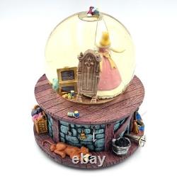 Disney Store Cinderella Pink Dress Snow Globe 2004 Wish Your Heart Makes NWT