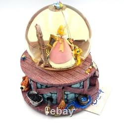 Disney Store Cinderella Pink Dress Snow Globe 2004 Wish Your Heart Makes NWT