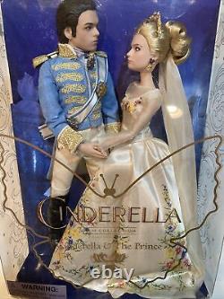 Disney Store Cinderella & Prince Film Collection Dolls NRFB New