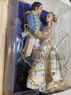 Disney Store Cinderella & Prince Film Collection Dolls NRFB New