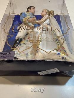 Disney Store Cinderella & Prince Film Collection Dolls NRFB New