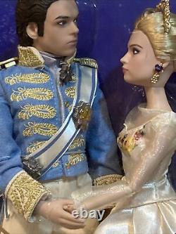 Disney Store Cinderella & Prince Film Collection Dolls NRFB New