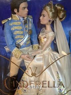 Disney Store Cinderella & Prince Film Collection Dolls NRFB New