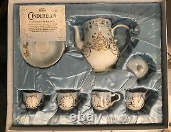 Disney Store Cinderella Princess Limited Edition Tea Set Live Action COA NIB