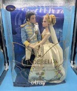 Disney Store Cinderella & The Prince Live Action Movie Doll Set Film Collection