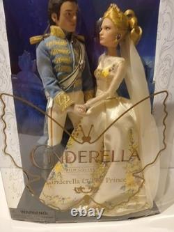 Disney Store Cinderella & The Prince Live Action Movie Doll Set Film Collection