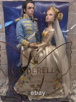 Disney Store Cinderella & The Prince Live Action Movie Doll Set Film NRFB Wear