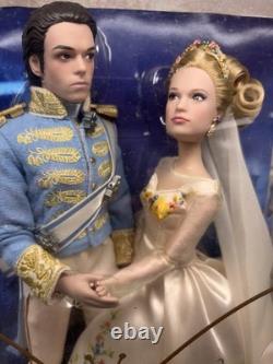 Disney Store Cinderella & The Prince Live Action Movie Doll Set Film NRFB Wear