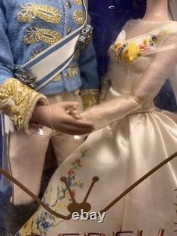 Disney Store Cinderella & The Prince Live Action Movie Doll Set Film NRFB Wear