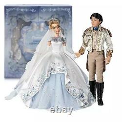 Disney Store Cinderella and Prince Charming Limited Edition Doll Set IN HAND