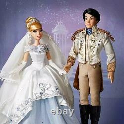 Disney Store Cinderella and Prince Charming Limited Edition Doll Set IN HAND