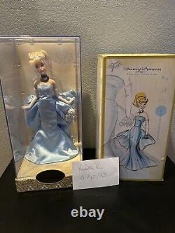 Disney Store Designer Princess CINDERELLA Limited Edition Doll Brand New + Bag