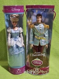 Disney Store Dolls-Cinderella + Prince Charming + Phillip & Sleeping Beauty-New