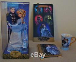 Disney Store Fairytale Cinderella & Prince Doll Limited Edition 6000 & Diary/mug