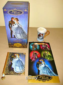 Disney Store Fairytale Cinderella & Prince Doll Limited Edition 6000 & Diary/mug