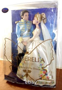 Disney Store Film Collection Cinderella Live Action Doll & Prince Damaged Box