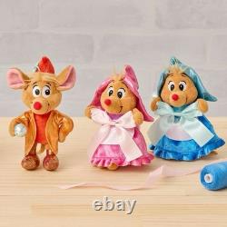 Disney Store Japan Cinderella Jaq Suzy Perla Plush Keychain Set of 3 New