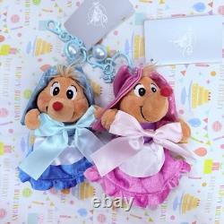 Disney Store Japan Cinderella Jaq Suzy Perla Plush Keychain Set of 3 New