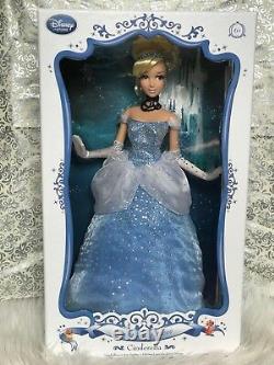 Disney Store Limited Edition Cinderella 17 Doll, NEW, BLUE DRESS, COLLECTIBLE