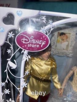 Disney Store Once Upon A Wedding Cinderella & Prince Charming Doll Set NEW