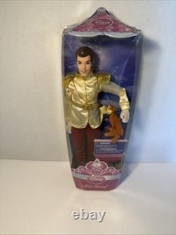 Disney Store PRINCE CHARMING & DOG BRUNO Doll Set Cinderella Ball Rare New