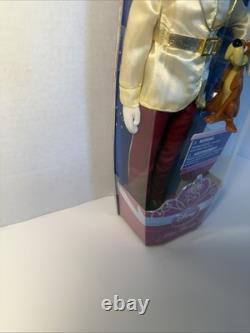 Disney Store PRINCE CHARMING & DOG BRUNO Doll Set Cinderella Ball Rare New