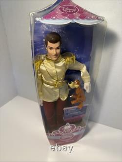Disney Store PRINCE CHARMING & DOG BRUNO Doll Set Cinderella Ball Rare New
