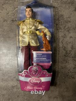 Disney Store PRINCE CHARMING & DOG BRUNO Doll Set Cinderella Ball SUPER RARE NEW
