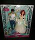 Disney Store Princess Ariel & Prince Eric Once Upon a Wedding First Doll Set New