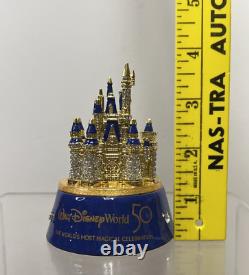 Disney Swarovski Arribas 50th Anniversary Cinderella Castle Jeweled Trinket Box